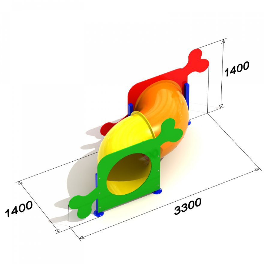 Элемент для выгула собак Труба проходная 90 - вид 4