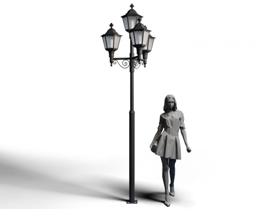 Фонарь уличный Пушкин мини 1 (комплект) - вид 5