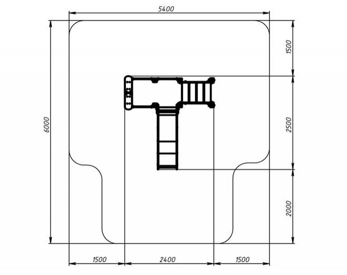 Горка Избушка на опушке h=900 - вид 3