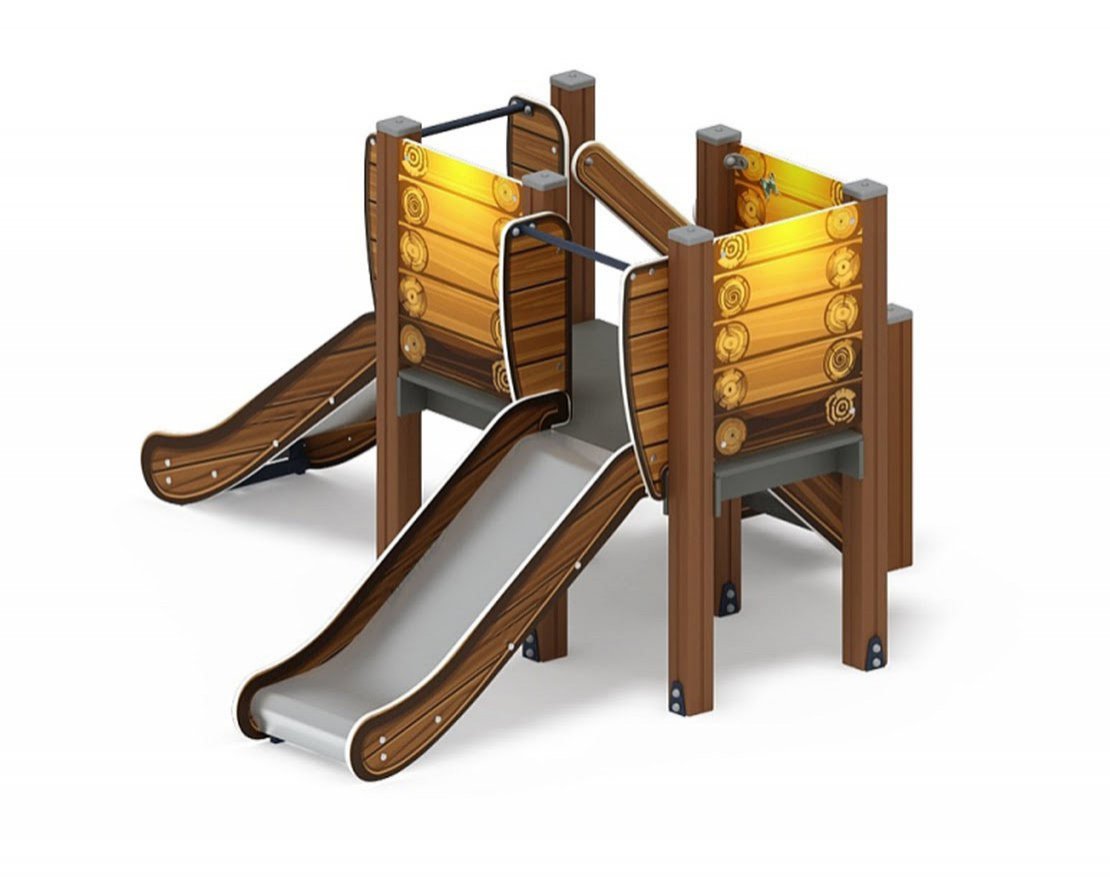 Горка двойная Душка (Эко) h=750 - вид 4