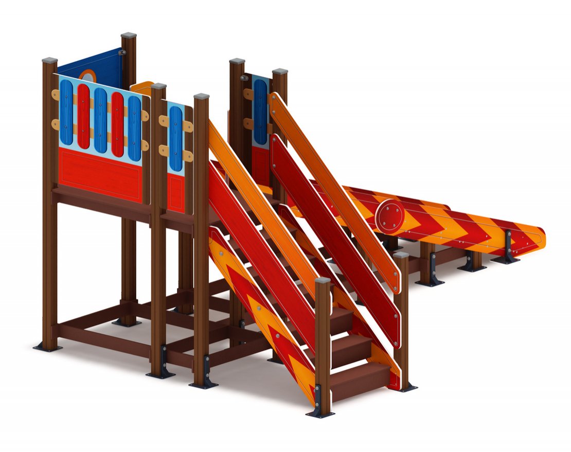 Горка Снежный вихрь-1 h=1500 - вид 2