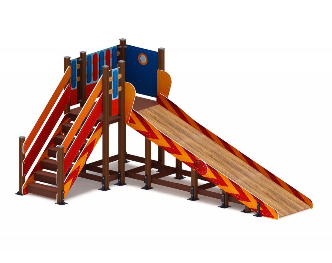 Горка Снежный вихрь-1 h=1500 - вид 3