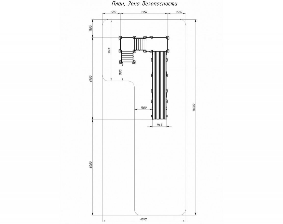Горка Ледяной экспресс-1 h=2000 - вид 3