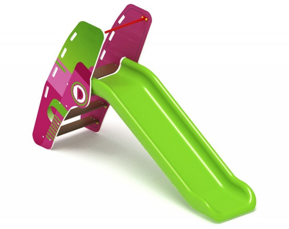 Горка пластиковая Поехали! (зелёная) h=900 - вид 3