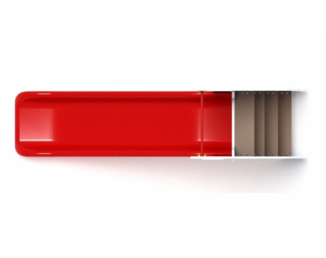 Горка пластиковая Поехали! (красная) h=900 - вид 4