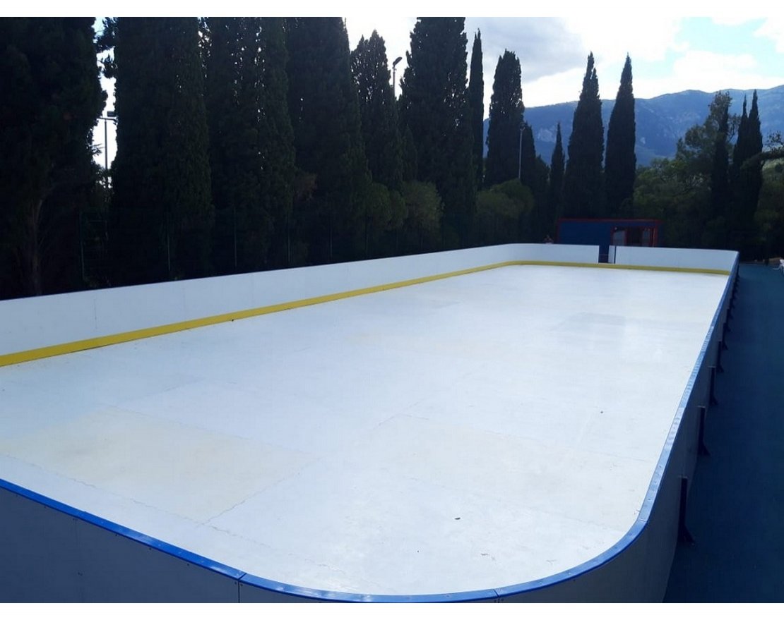 Хоккейная коробка из стеклопластика толщиной 5 мм, с обычными бортами, без ограждения из сетки - вид 4