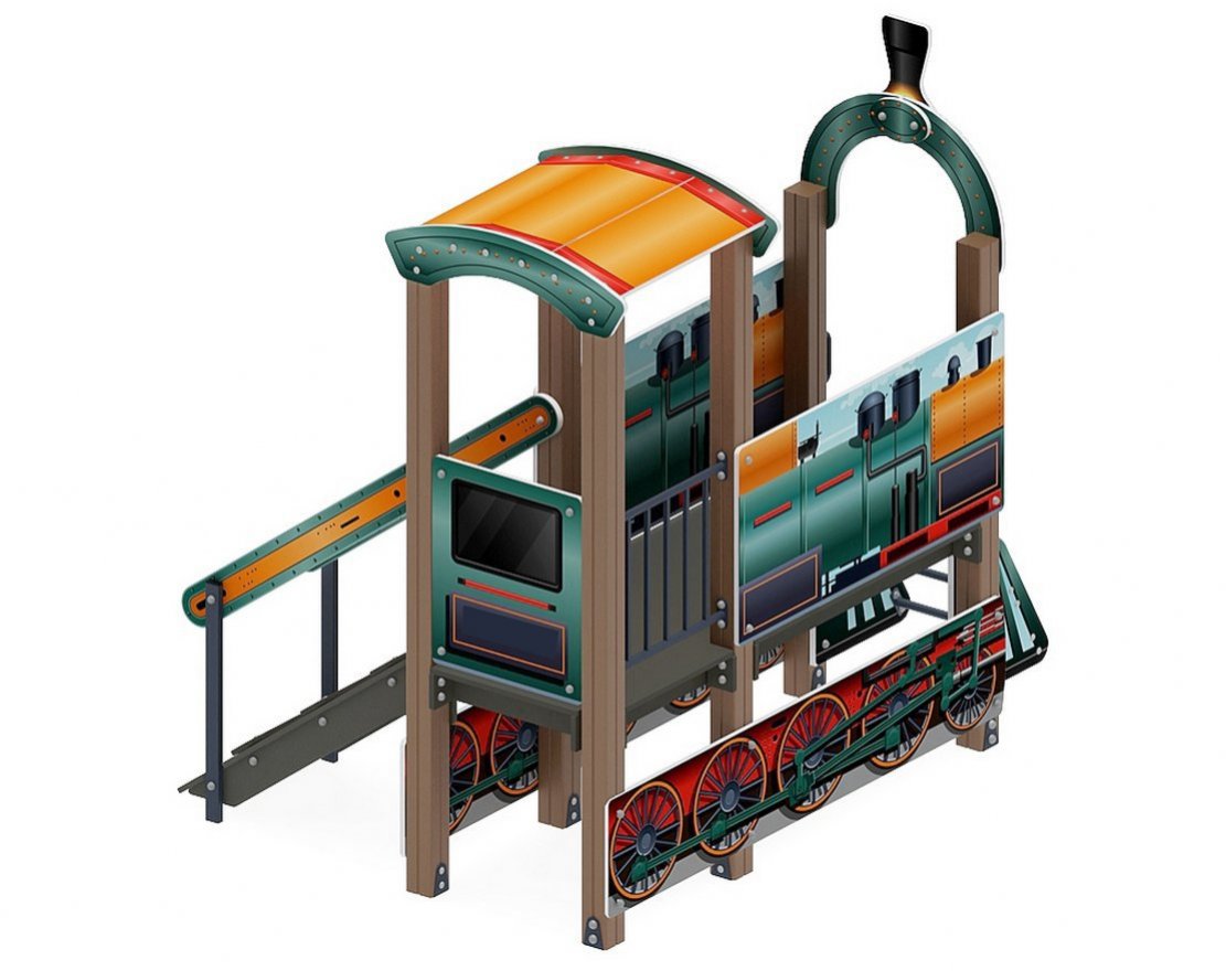 Игровая форма Поезд детства 3 цветной - вид 3