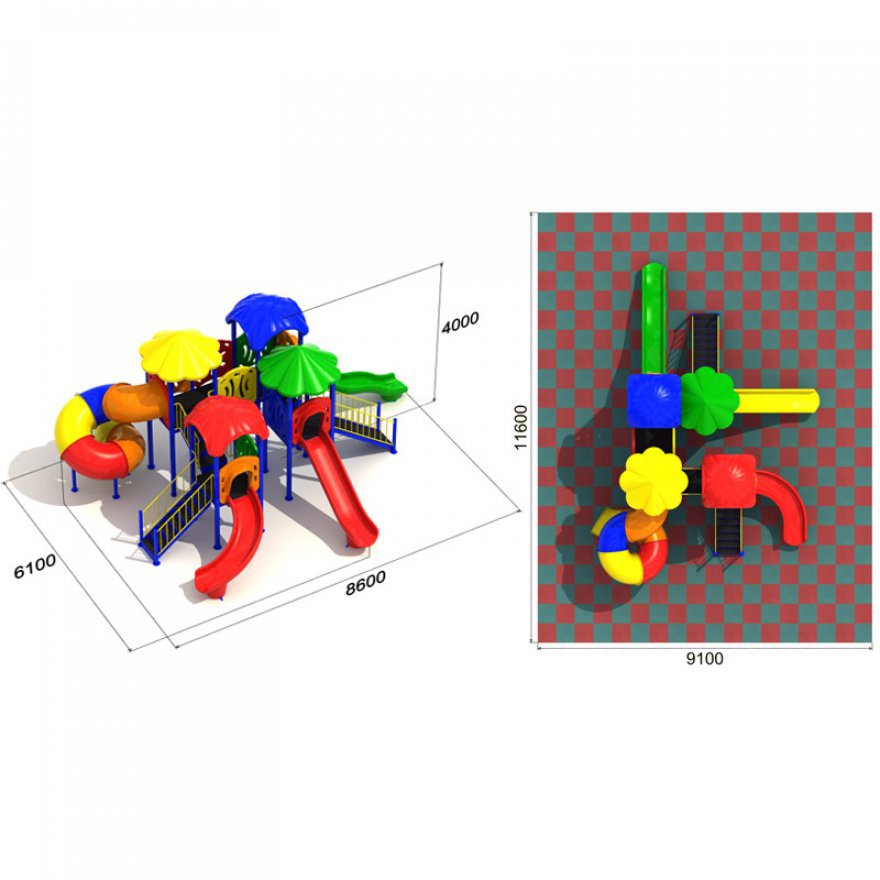 Игровая площадка Зоопарк 2.3 - вид 3