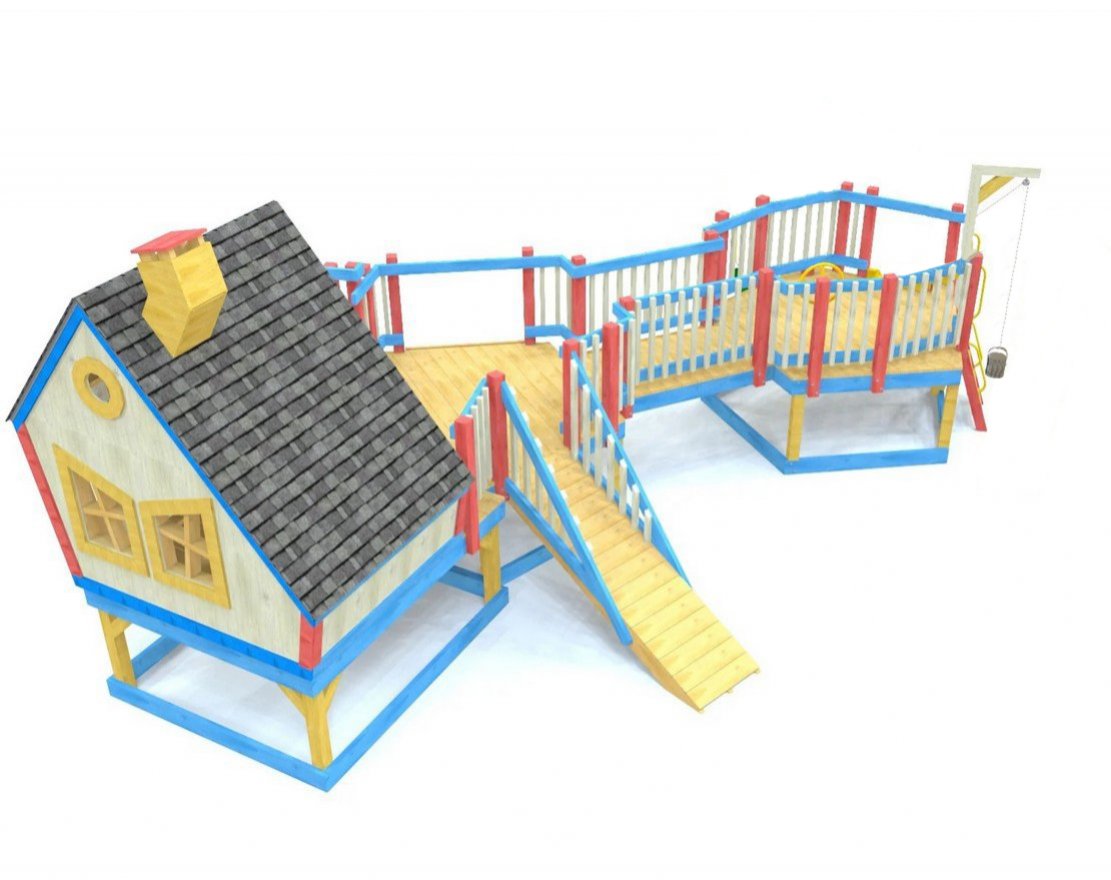 Игровая площадка TORUDA WOOD Деревенька Макси - вид 3