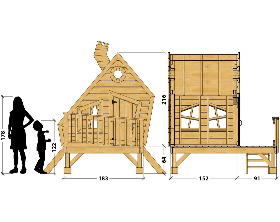 Игровой домик TORUDA WOOD Деревенька Мини - вид 2