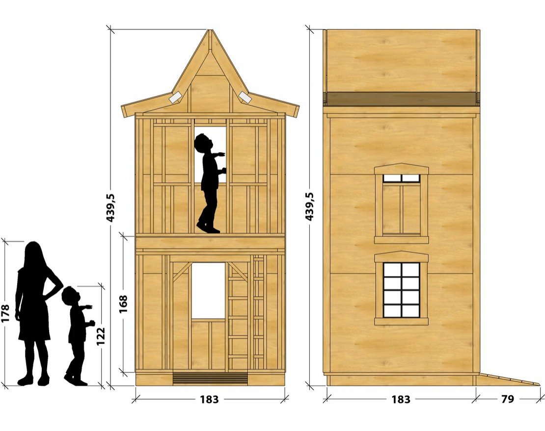 Игровой домик TORUDA WOOD Пожарная часть - вид 2