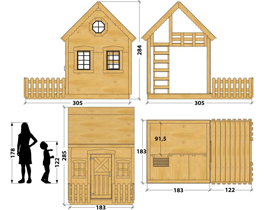 Игровой домик TORUDA WOOD Коттедж 6 - вид 2