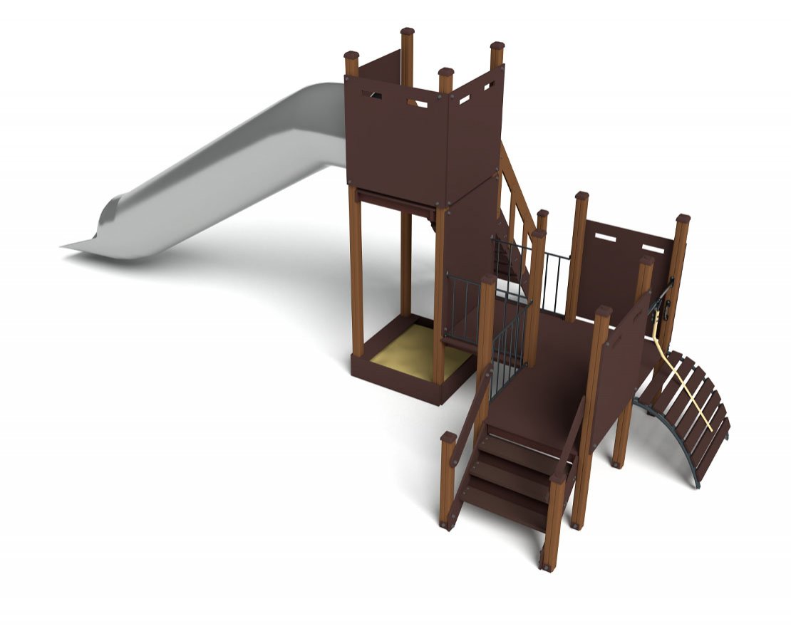 Игровой комплекс Миндаль горка Н-2000 ДИО 10011 - вид 3