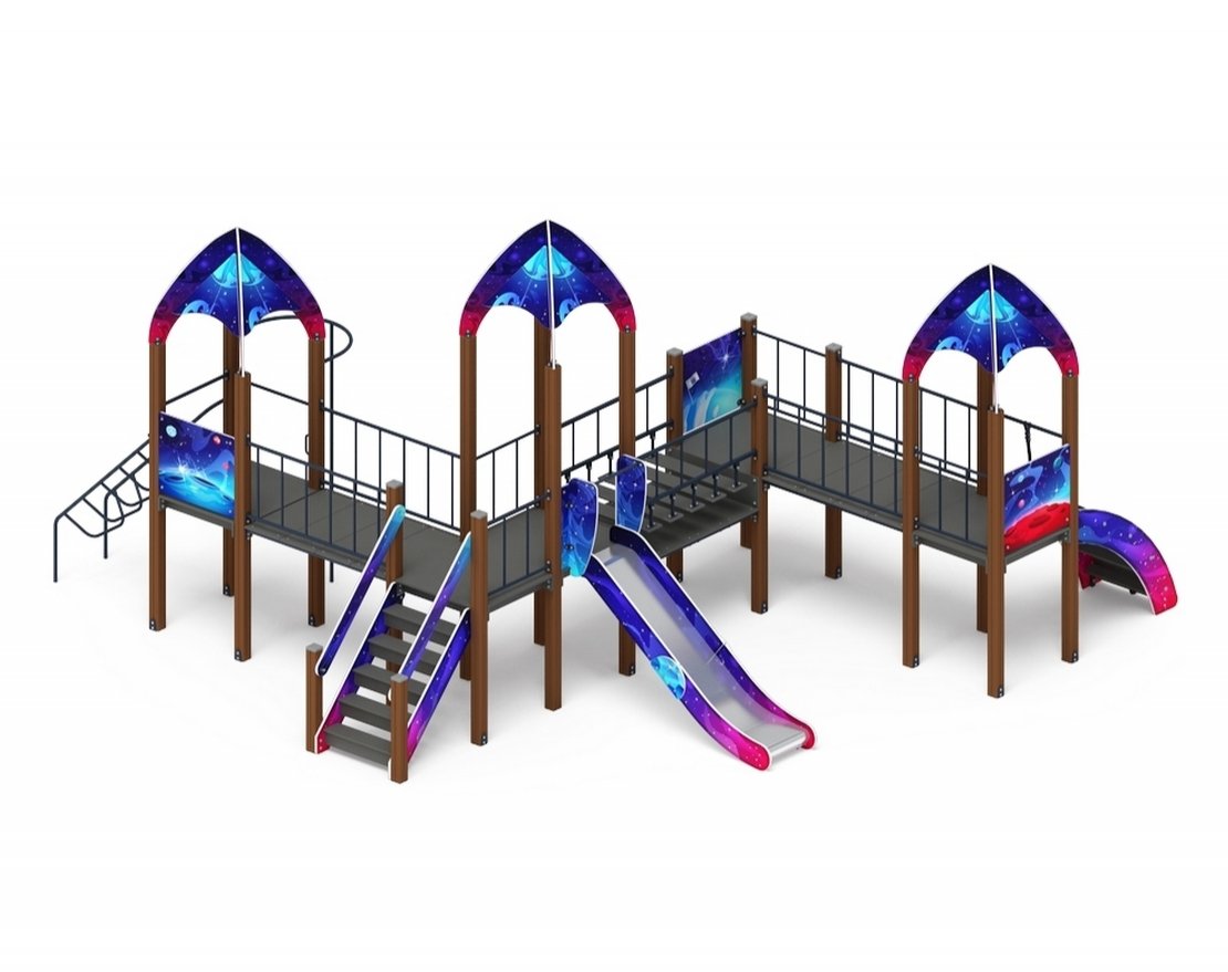 Детская игровая площадка Покорение галактики-5 - вид 3