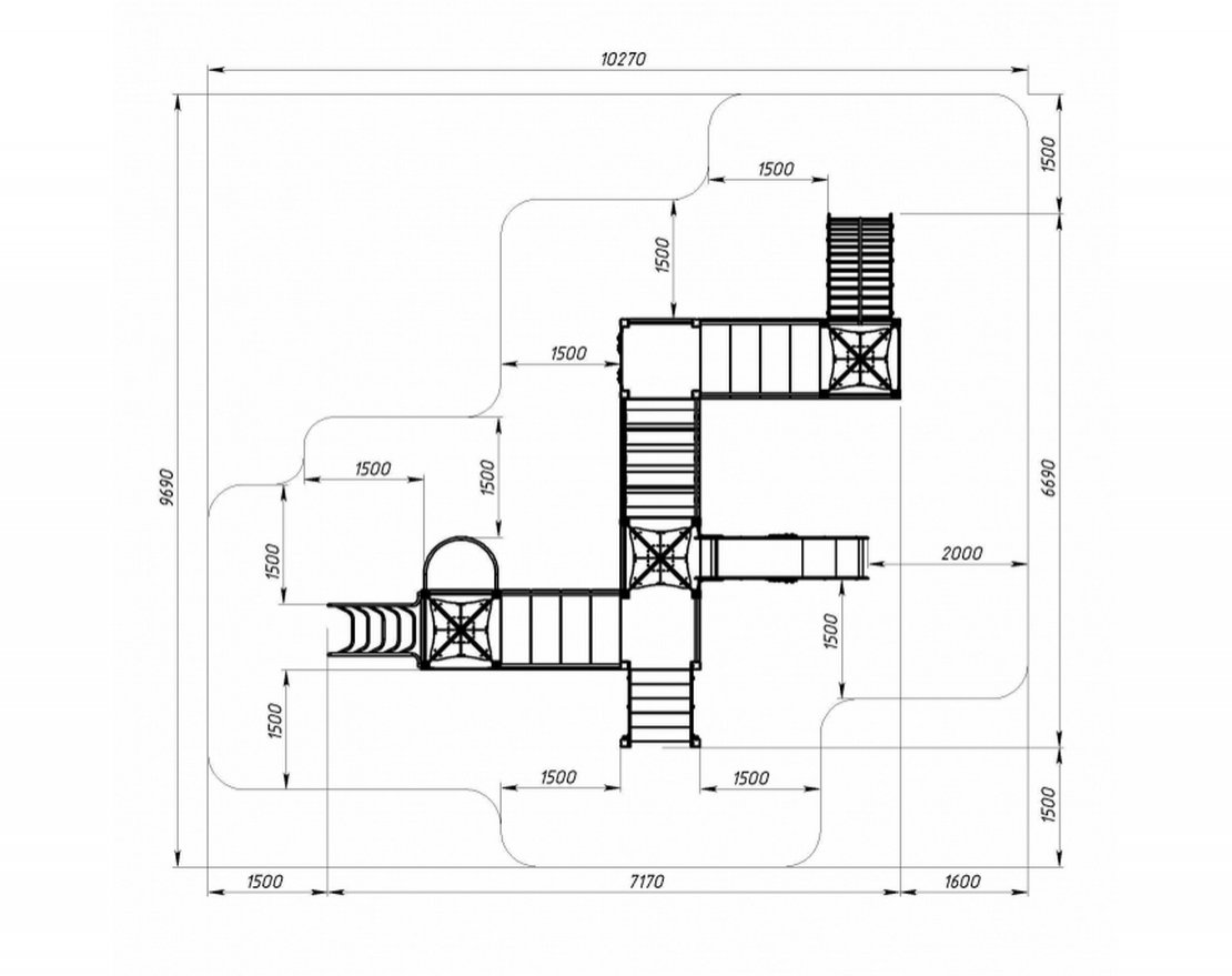 Детская игровая площадка Покорение галактики-5 - вид 4