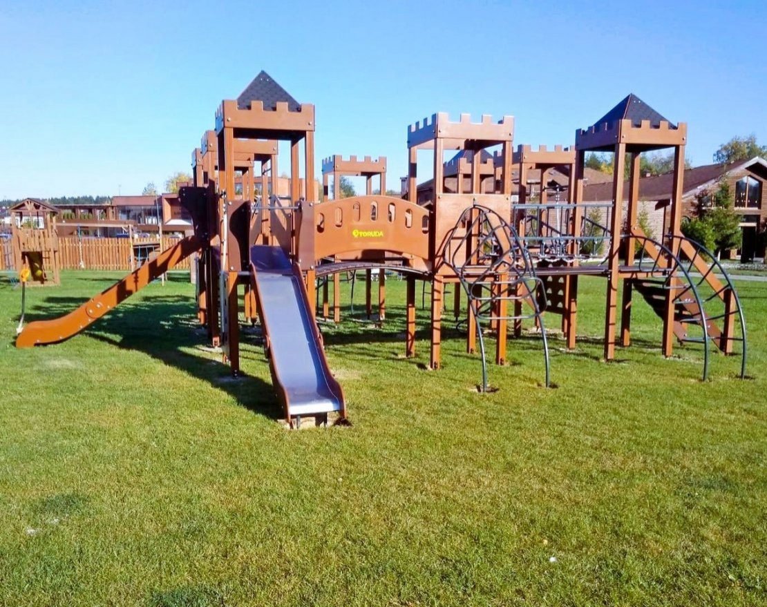 Игровой комплекс Империя Сити с тремя горками (металлический скат, Н-1200 и 1500) ДИО 13072.1 - вид 2