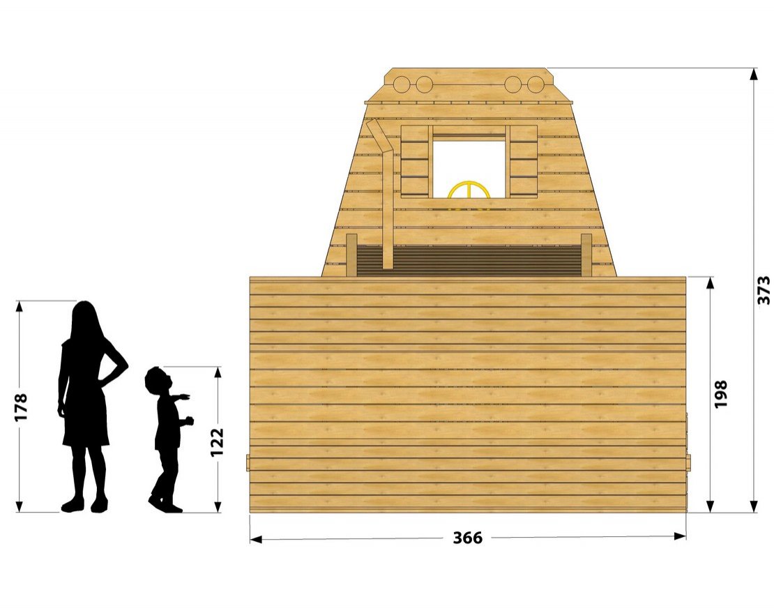 Игровой комплекс TORUDA WOOD Бульдозер - вид 4
