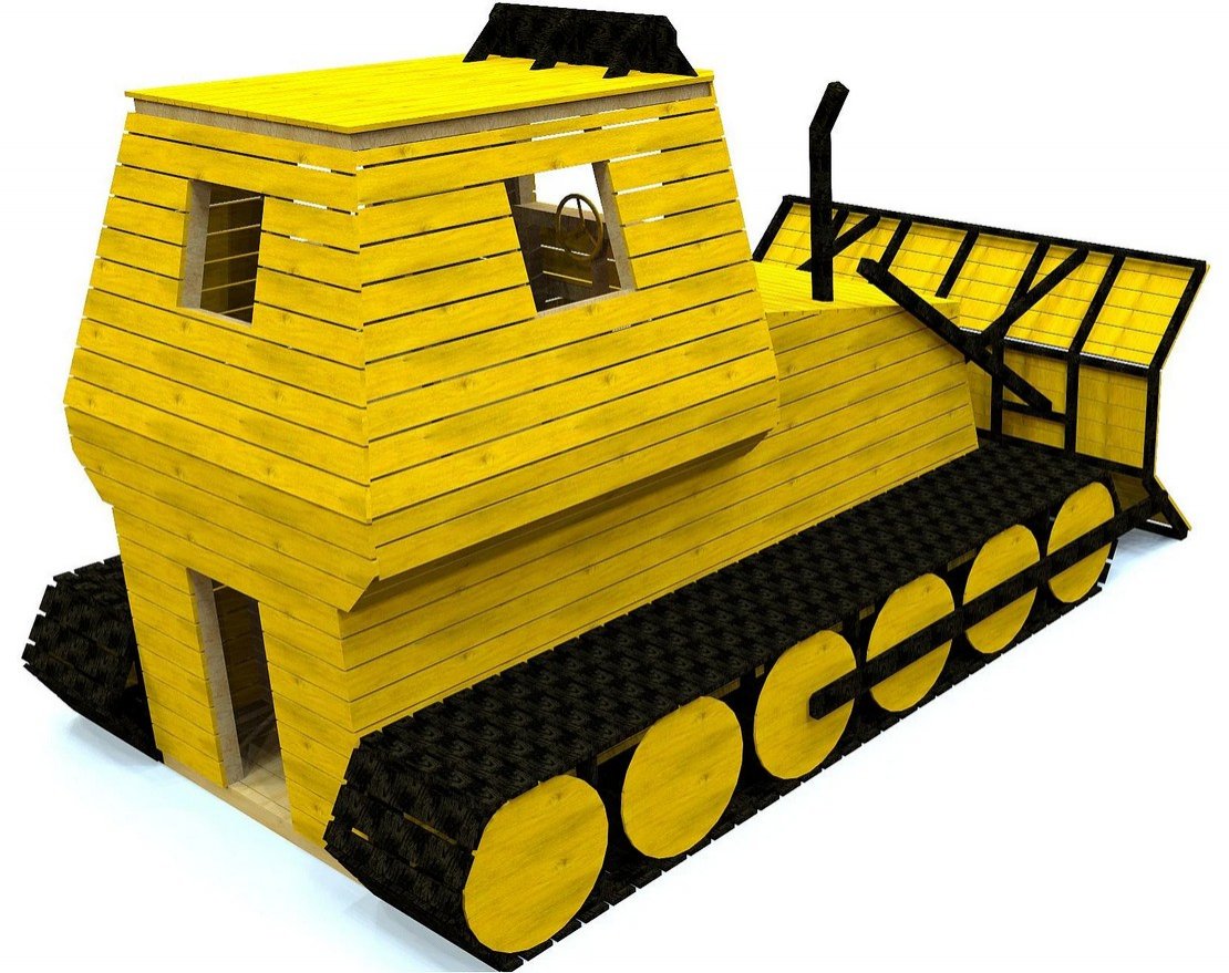 Игровой комплекс TORUDA WOOD Бульдозер - вид 2