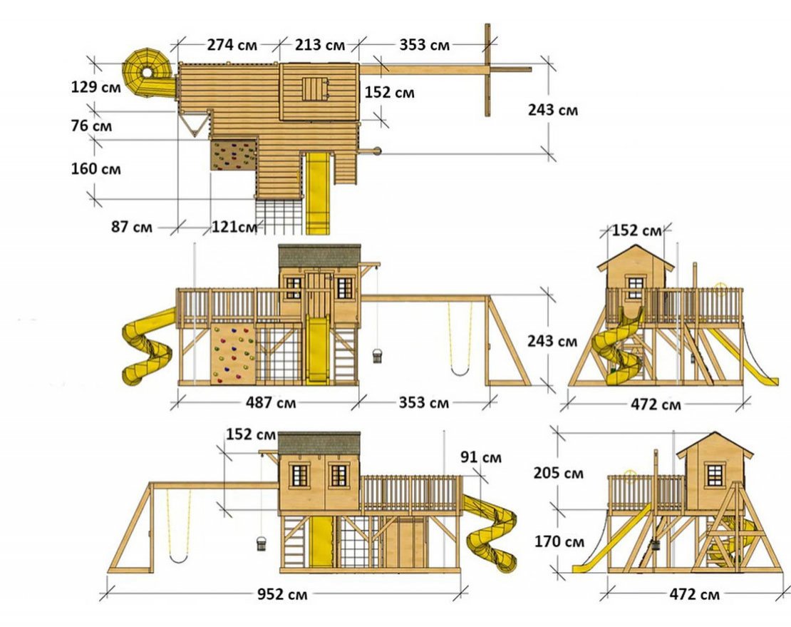 Игровой комплекс TORUDA WOOD Домик - вид 4