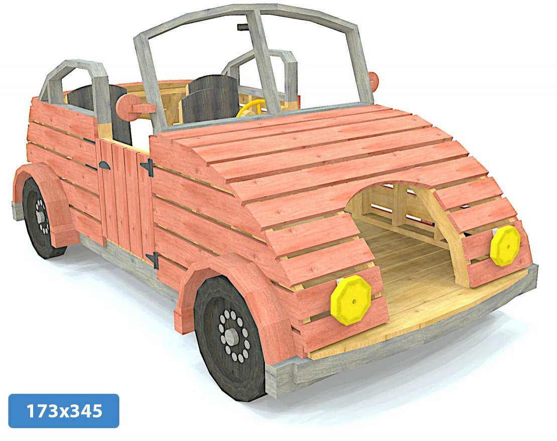Игровой комплекс TORUDA WOOD Кабриолет - вид 3