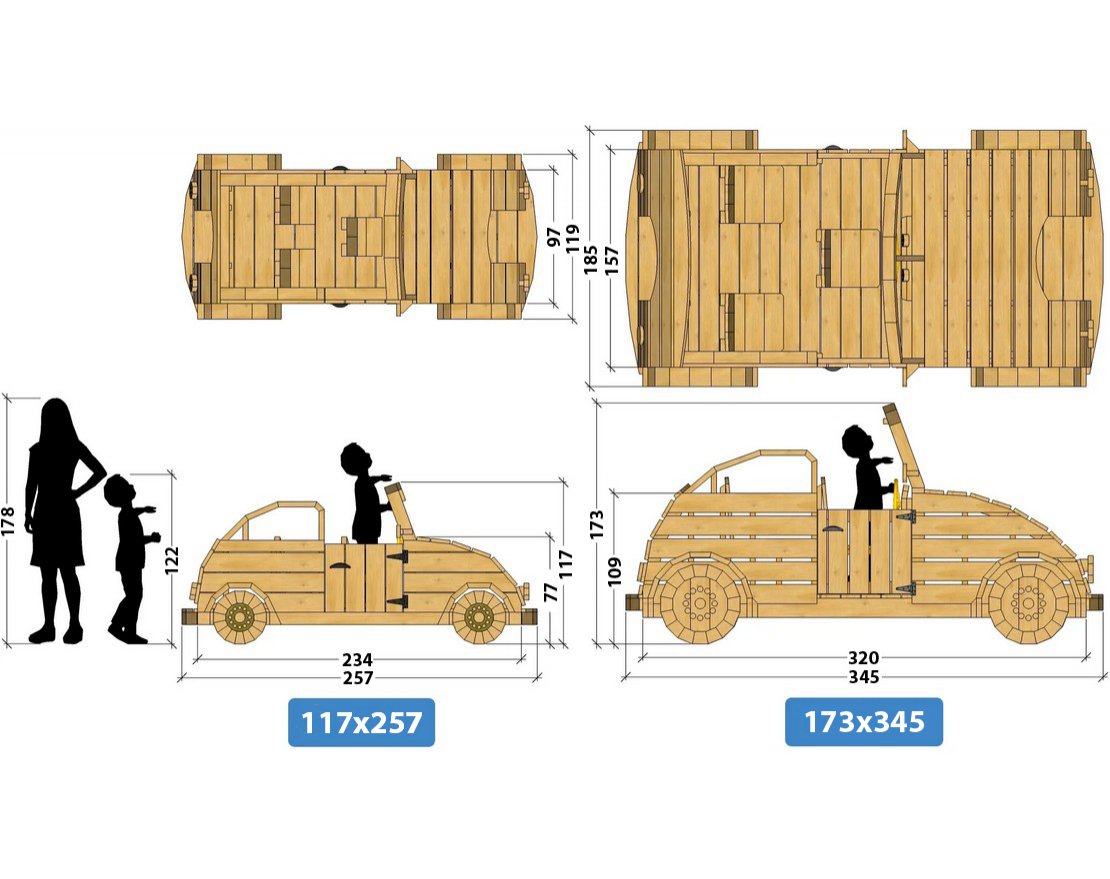 Игровой комплекс TORUDA WOOD Кабриолет - вид 4