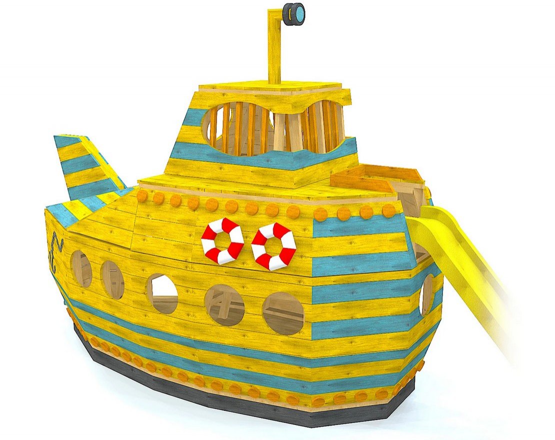 Игровой комплекс TORUDA WOOD Подводная лодка - вид 2