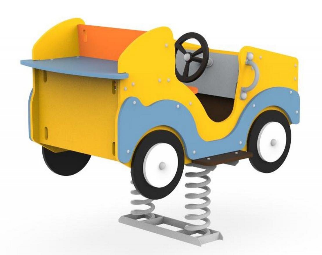 Качалка на пружине двухместная Авто 1 - вид 2