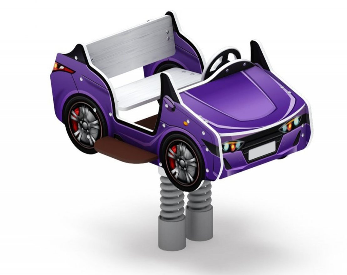 Качалка на пружине Автомобиль 10 (средний) - вид 2