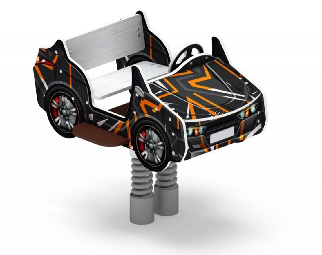 Качалка на пружине Автомобиль 12 (средний) - вид 2