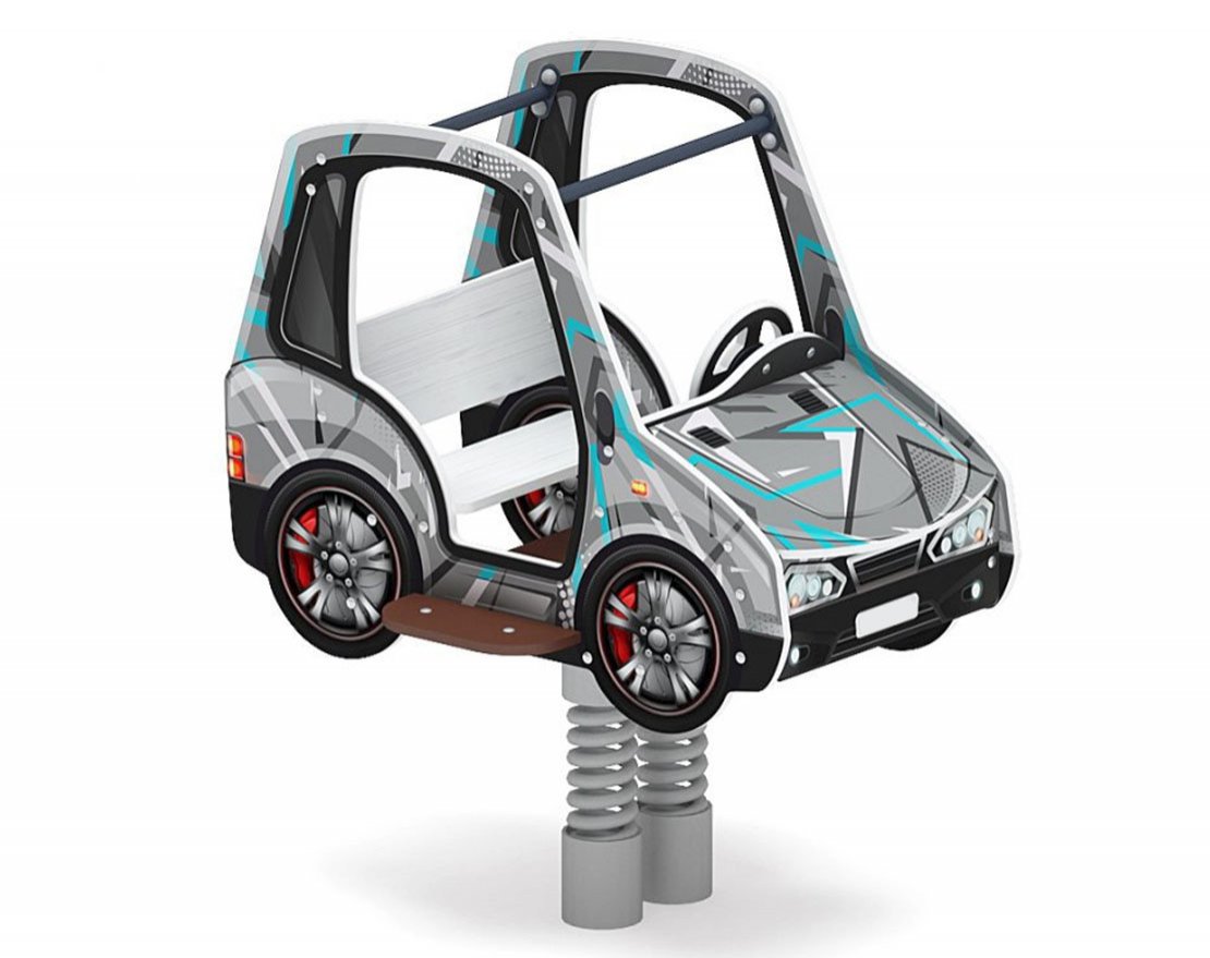 Качалка на пружине Автомобиль 9 (средний) - вид 4