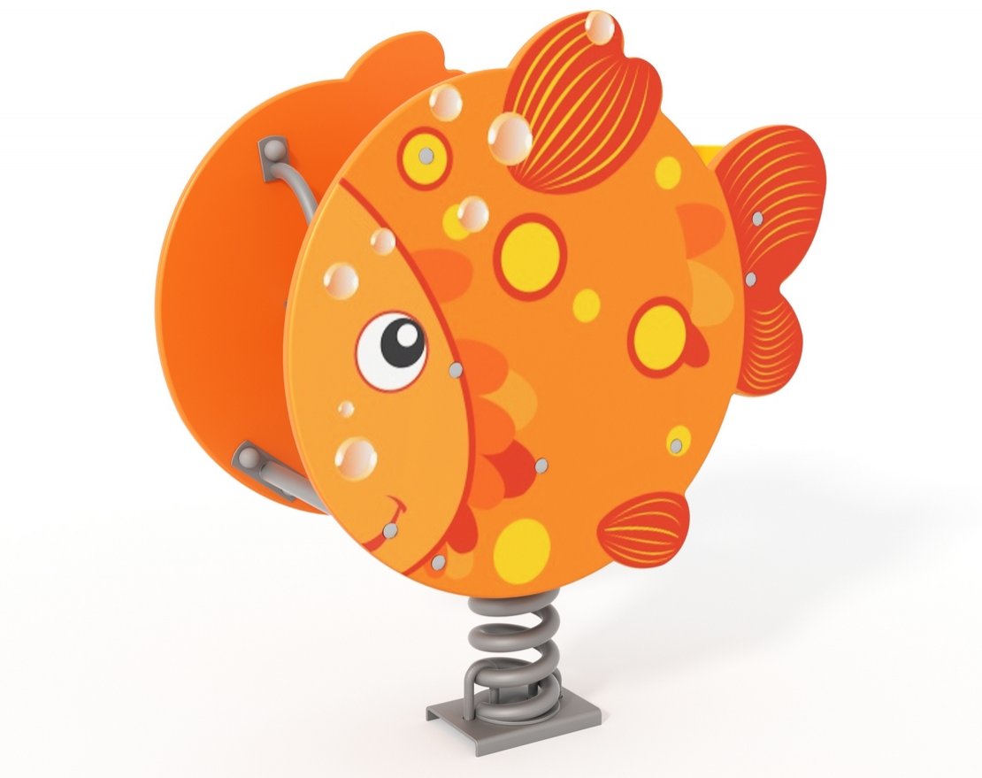 Качалка на пружине Весёлая рыбёшка - вид 3