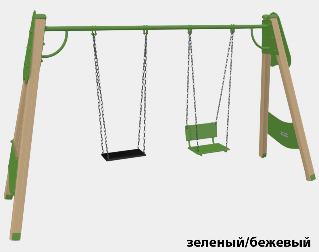 Качели деревянные TORUDA 01032 (качель со спинкой и лодочка) - вид 3