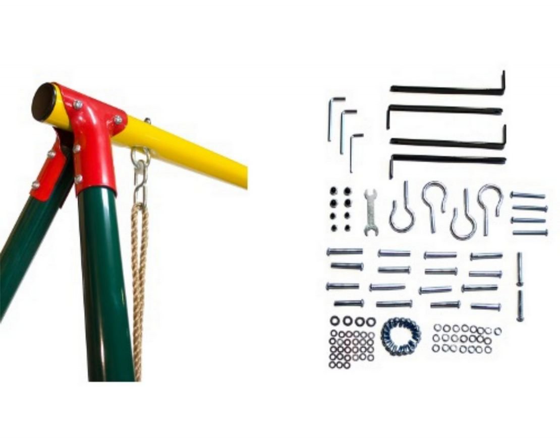 Качели детские Восход металлические двойные - вид 3