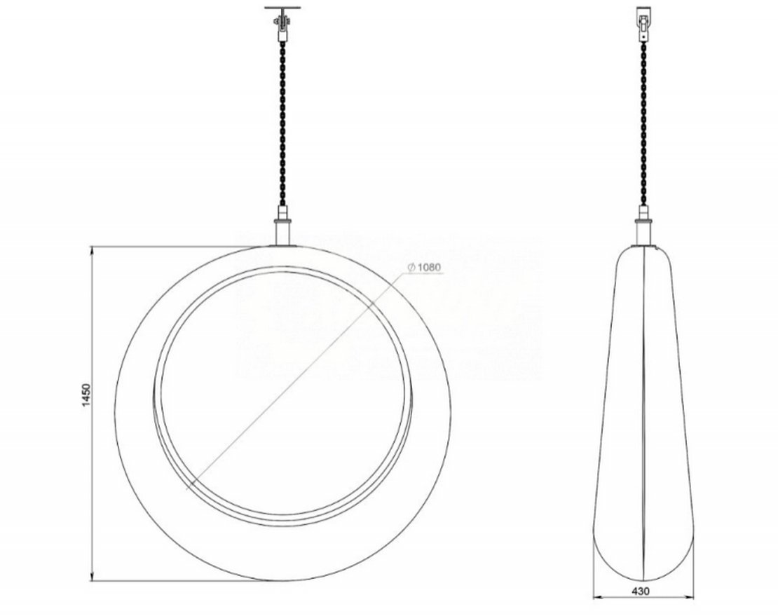 Качели подвесные Люмус с подсветкой - вид 4