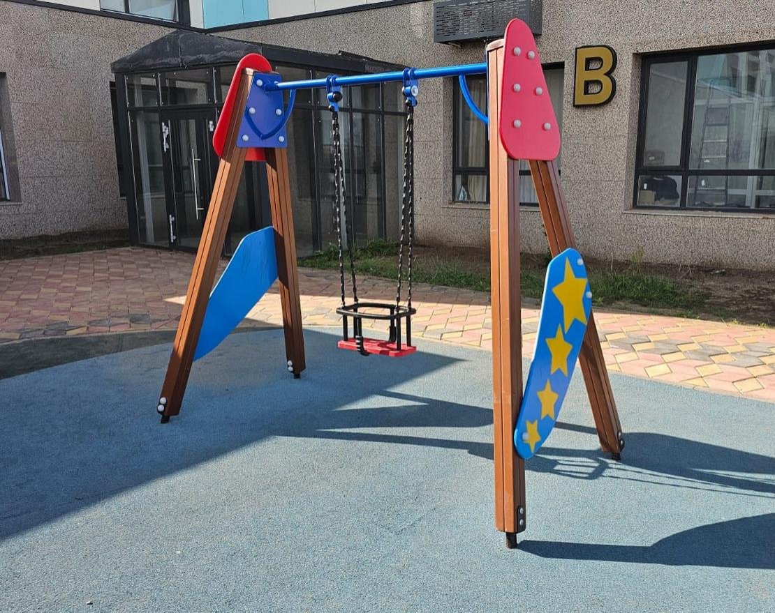 Качели Звездочет деревянные - вид 3