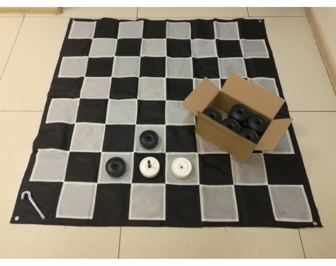 Комплект напольных шашек Малых без поля - вид 2