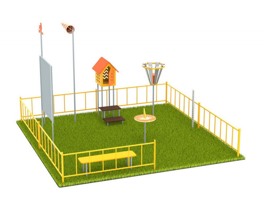 Метеоплощадка Мини с ограждением 337.00.01 - вид 3