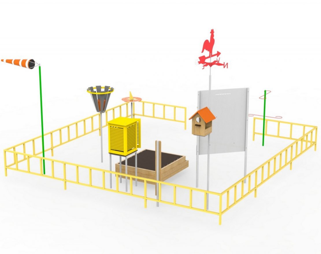 Метеоплощадка с ограждением Эрудит - вид 2