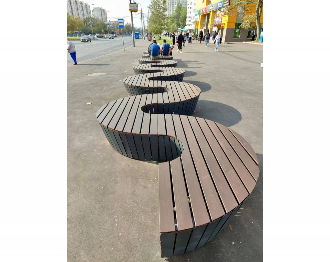 Модульная скамейка TORUDA 013 - вид 3