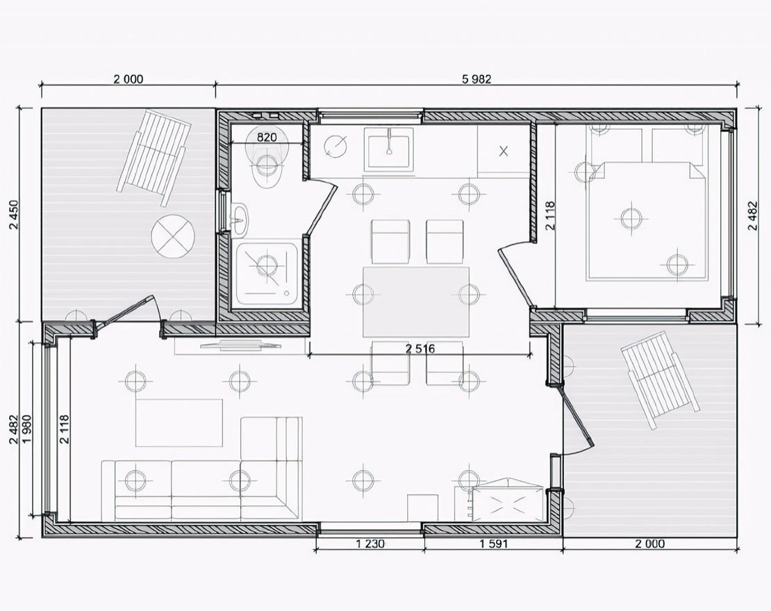 Модульный дом M-Dom 30-2T «под ключ» - вид 3