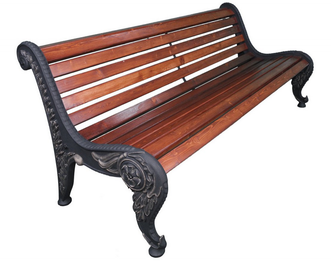 Парковая скамейка Астра, Лиственница - вид 2