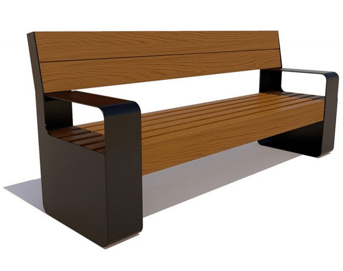 Парковая скамейка Береговая - вид 4