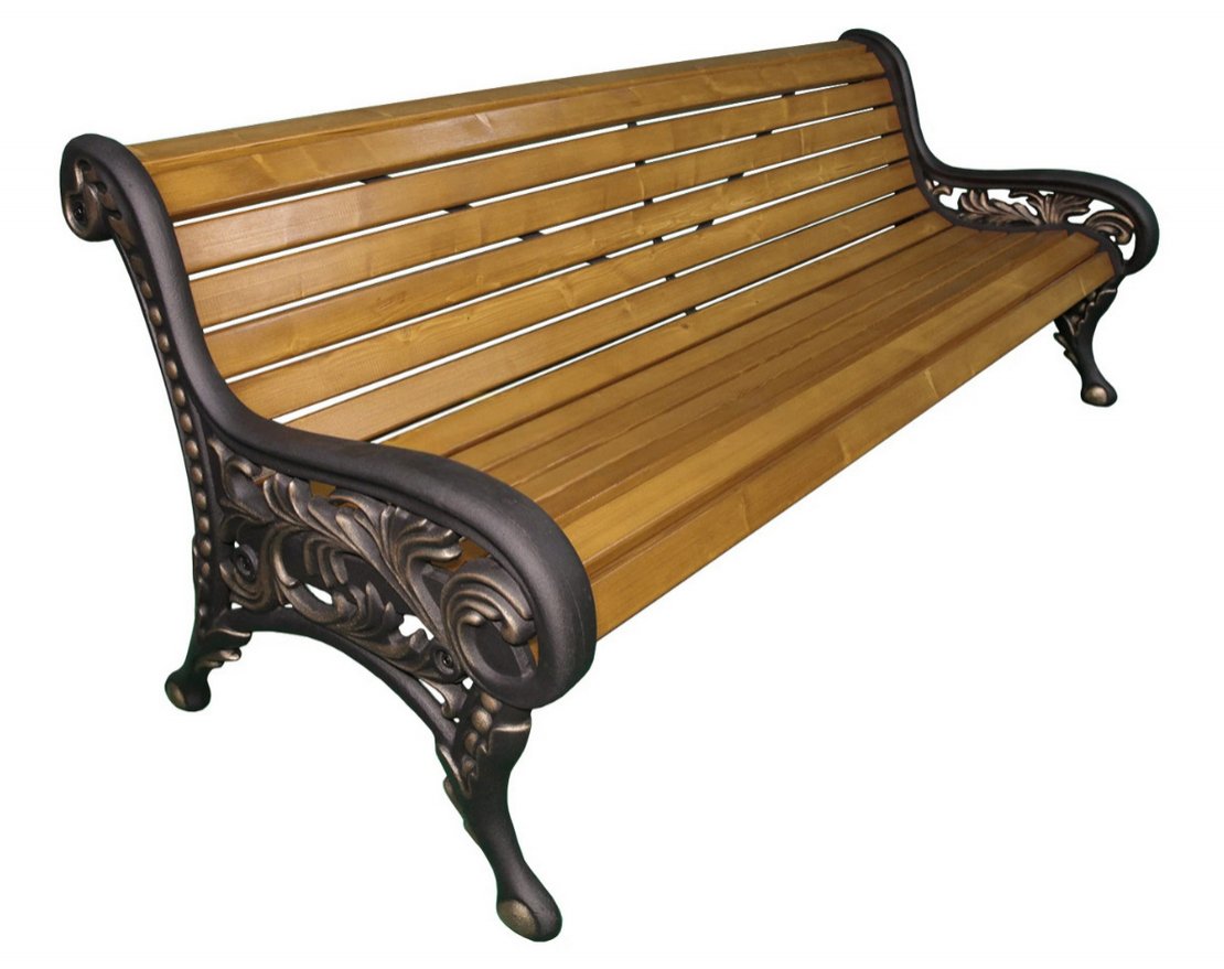 Скамейка парковая Новая Москва, Сосна - вид 4