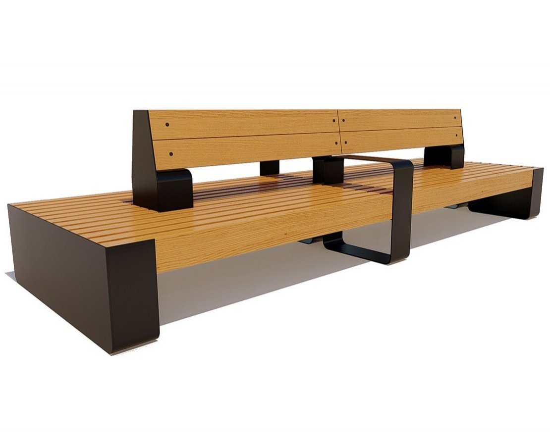 Парковая скамейка Островная - вид 4