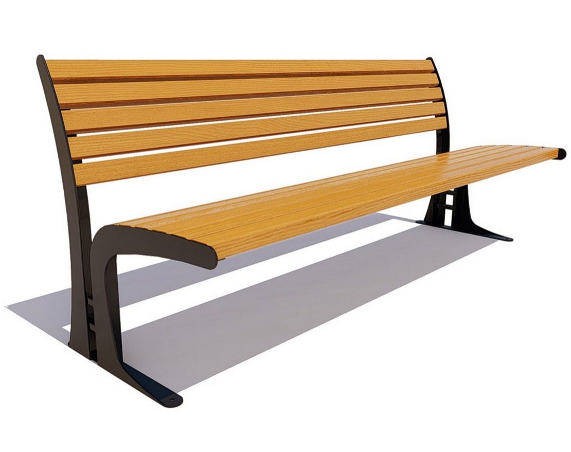 Парковая скамейка Томск, Лиственница - вид 4