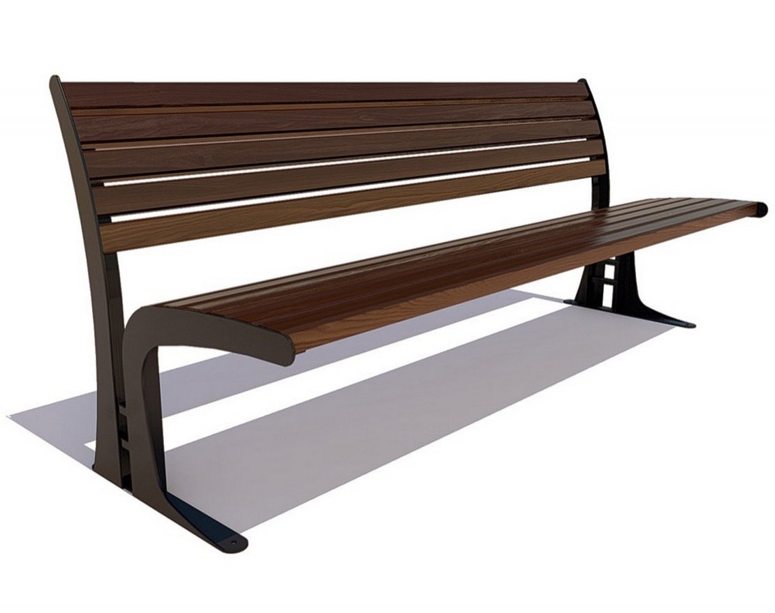 Парковая скамейка Томск, Сосна - вид 4