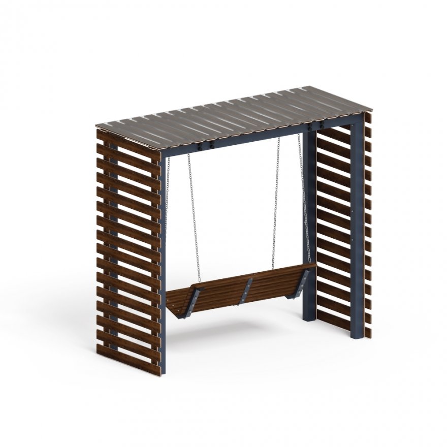 Пергола с диваном Гармония уюта-5 (с поликарбонатом) - вид 5