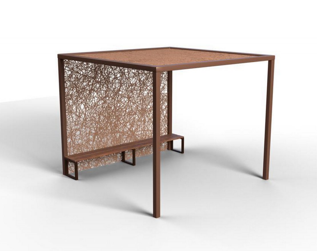 Пергола со скамейкой TORUDA SQR-01 - вид 2