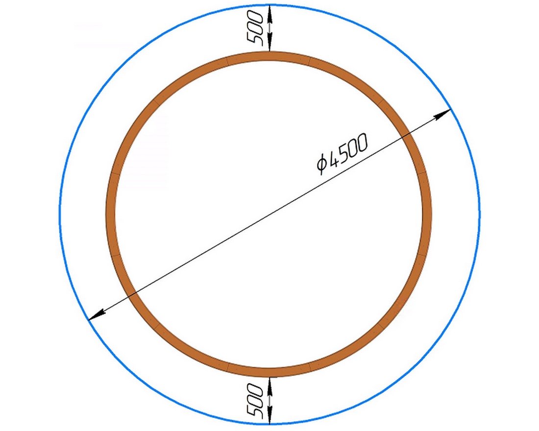 Песочница Круг драглайна - вид 2
