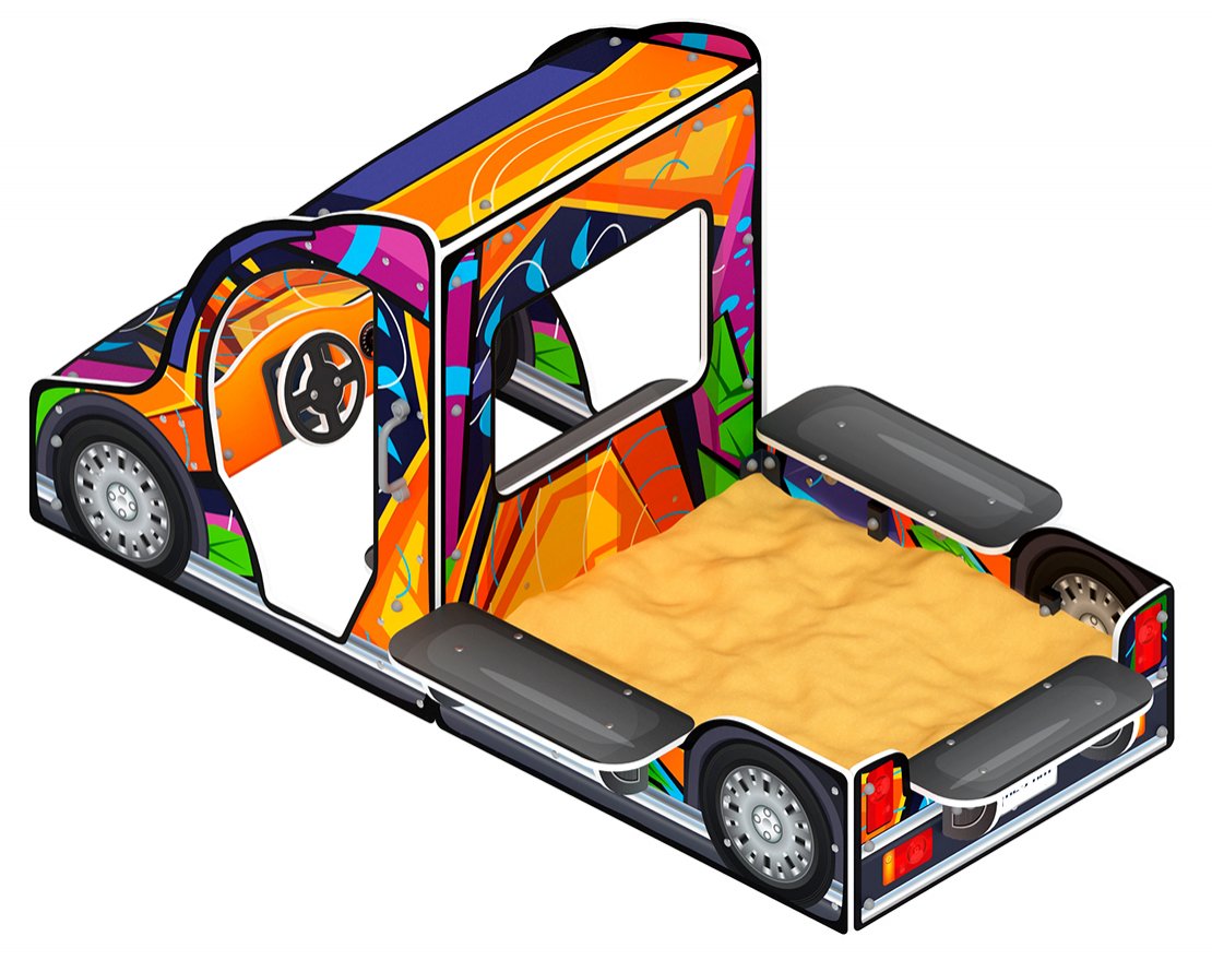 Песочница Кузовичок (граффити) - вид 2